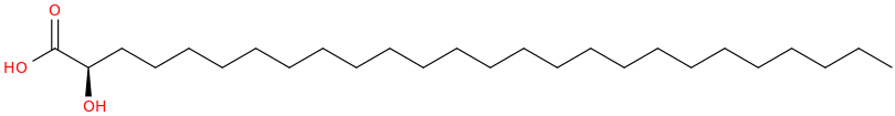 Hexacosanoic acid, 2 hydroxy , (r) 
